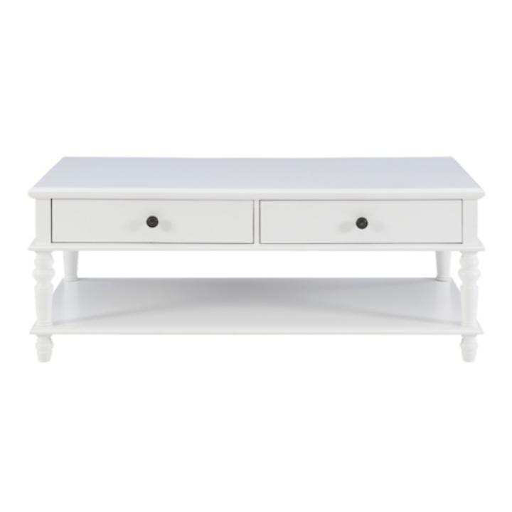McGhie White 2-Drawer Coffee Table