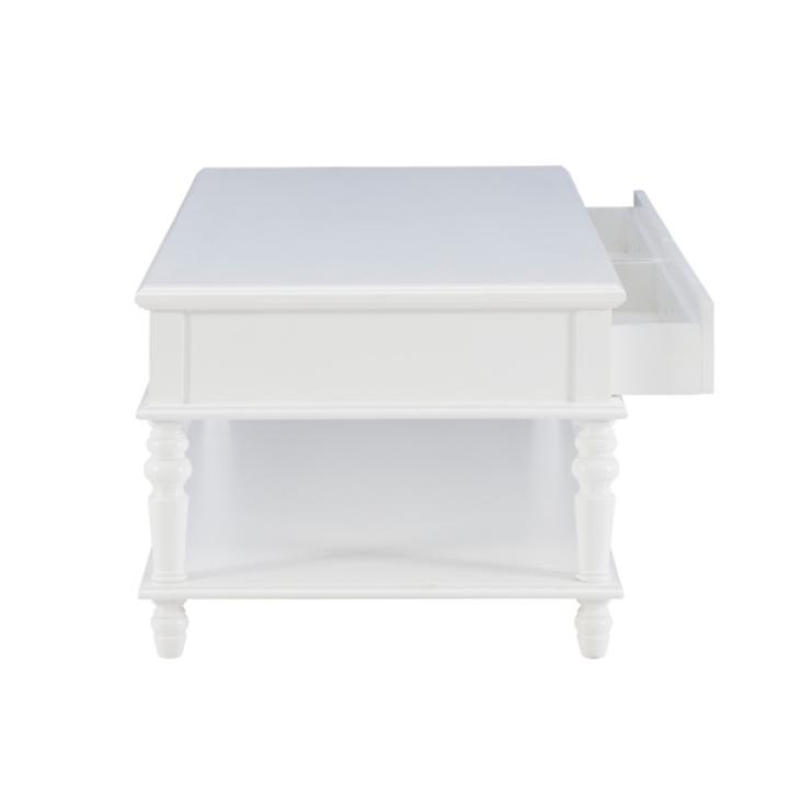 McGhie White 2-Drawer Coffee Table