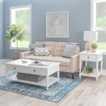 McGhie White 2-Drawer Coffee Table