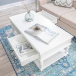 McGhie White 2-Drawer Coffee Table