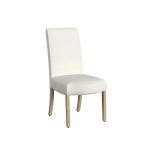 Cream Whitewashed Dining Chairs, Set of 2