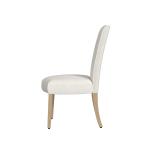 Cream Whitewashed Dining Chairs, Set of 2