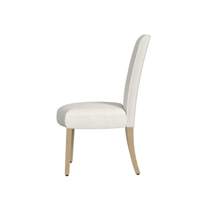 Cream Whitewashed Dining Chairs, Set of 2