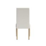 Cream Whitewashed Dining Chairs, Set of 2