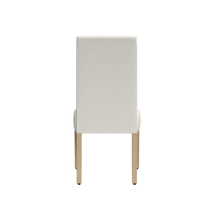 Cream Whitewashed Dining Chairs, Set of 2