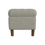 Gray Tufted Upholstered Storage Bench