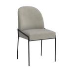 Fawn Velvet Metal Dining Chair