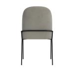 Fawn Velvet Metal Dining Chair