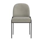 Fawn Velvet Metal Dining Chair