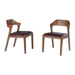 Chestnut Ramus Dining Side Chairs, Set of 2