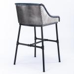 Midnight Blue Faux Leather Parlor Bar Stool