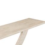 Whitewashed Ramus Console Table