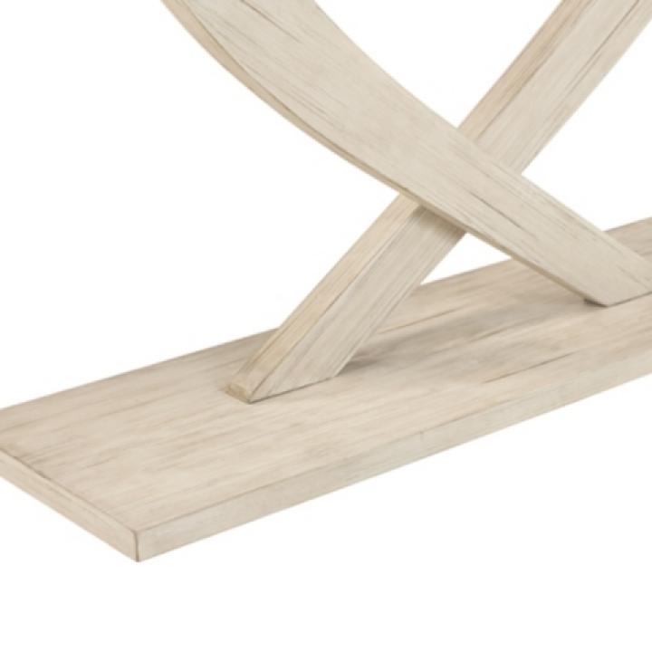 Whitewashed Ramus Console Table