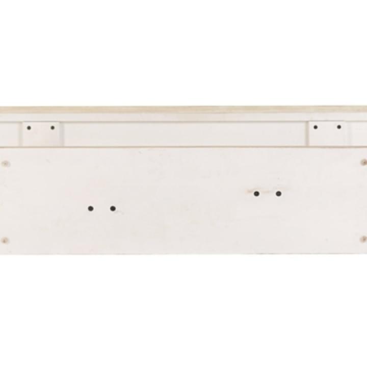 Whitewashed Ramus Console Table