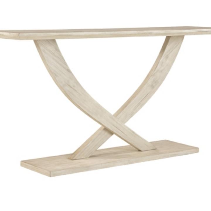 Whitewashed Ramus Console Table