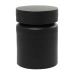Black Metal Round Drum Accent Table