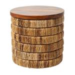 Handmade Seagrass Round Accent Table