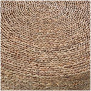 Black Wood Wrapped Rope Accent Tables, Set of 2