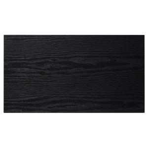 Dark Brown Metal C-Shaped Accent Table