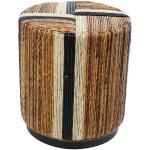 Natural Banana Leaf Wrapped Accent Table