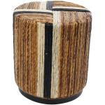 Natural Banana Leaf Wrapped Accent Table