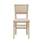 Beige Keira Folding Dining Chairs, Set of 2