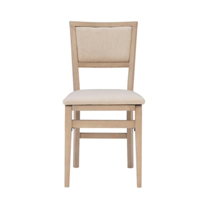 Beige Keira Folding Dining Chairs, Set of 2