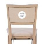Beige Keira Folding Dining Chairs, Set of 2