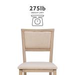 Beige Keira Folding Dining Chairs, Set of 2