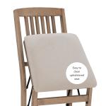 Beige Triena Folding Dining Chairs, Set of 2