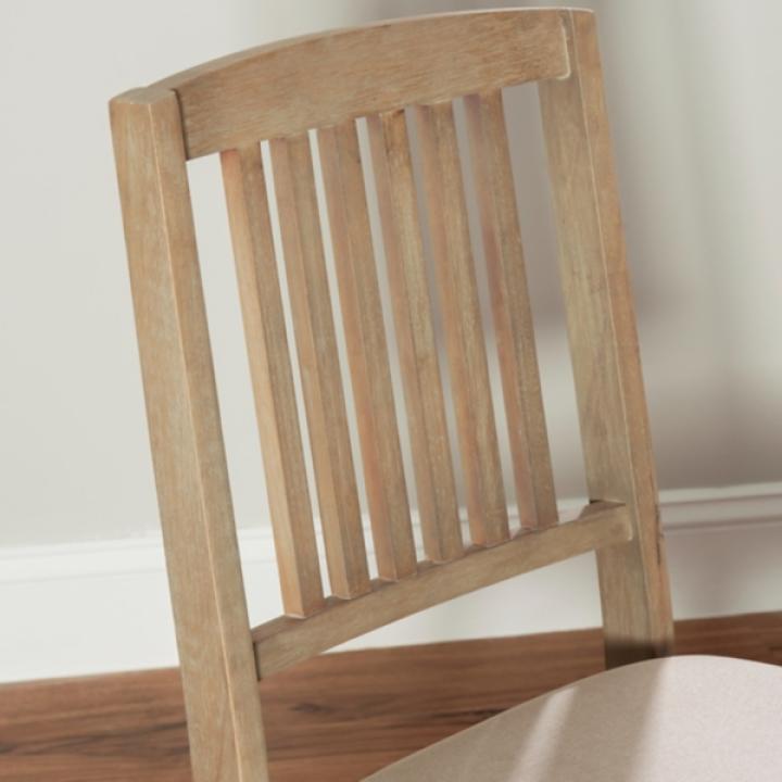 Beige Triena Folding Dining Chairs, Set of 2