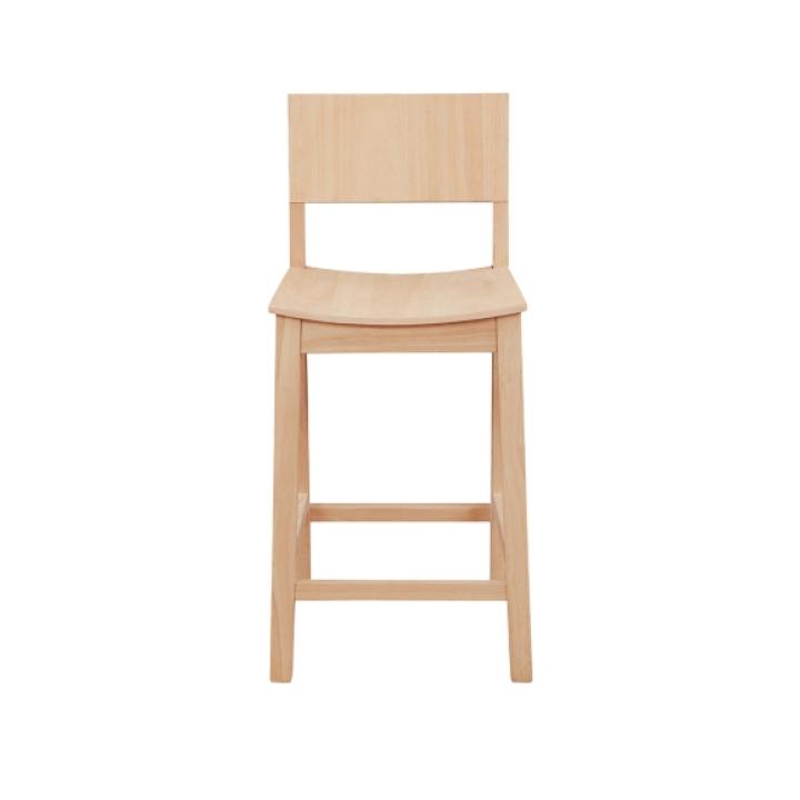 Natural Wood Devin Counter Stools, Set of 2