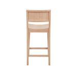 Natural Wood Devin Counter Stools, Set of 2