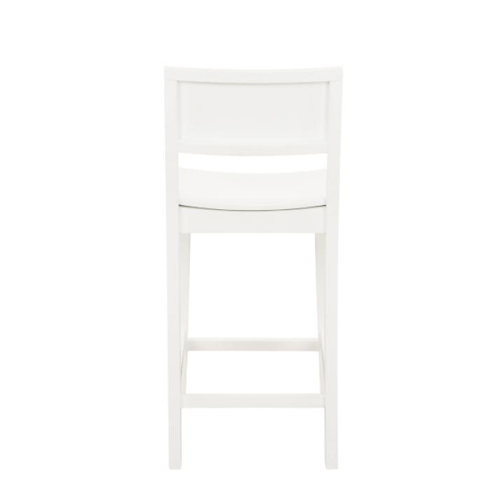 White Wood Devin Counter Stools, Set of 2
