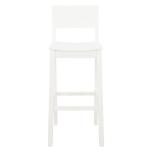 White Wood Devin Bar Stools, Set of 2