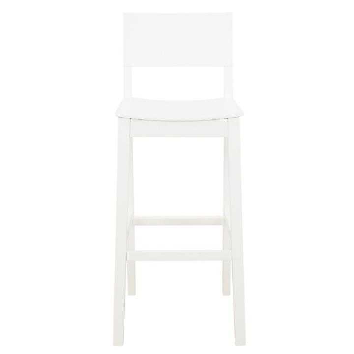 White Wood Devin Bar Stools, Set of 2