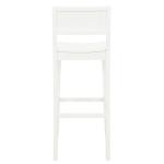 White Wood Devin Bar Stools, Set of 2