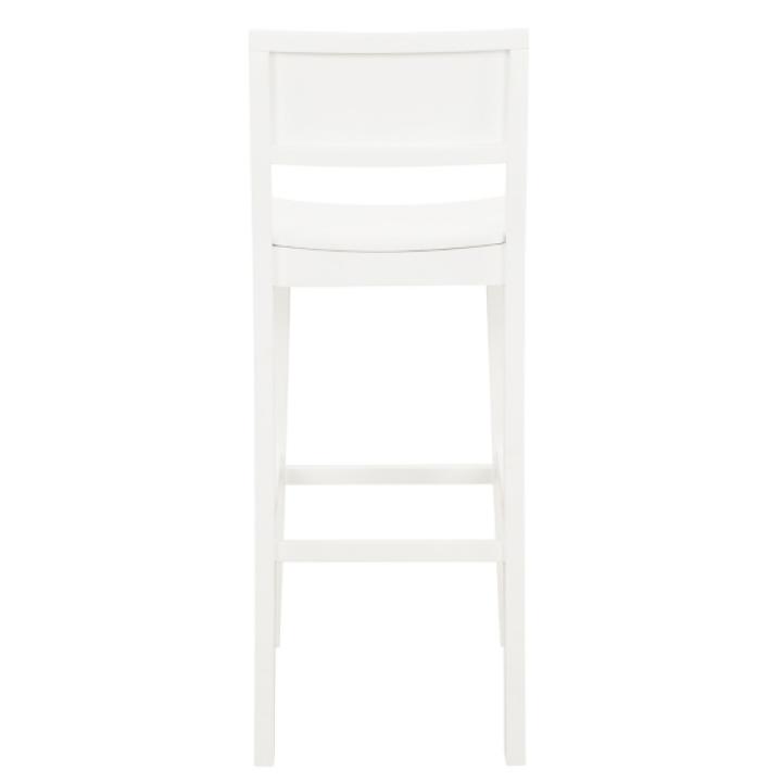 White Wood Devin Bar Stools, Set of 2
