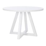 White Round Criss-Cross Base Dining Table
