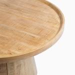 Round Natural Wood Hughes Coffee Table