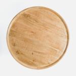 Round Natural Wood Hughes Coffee Table