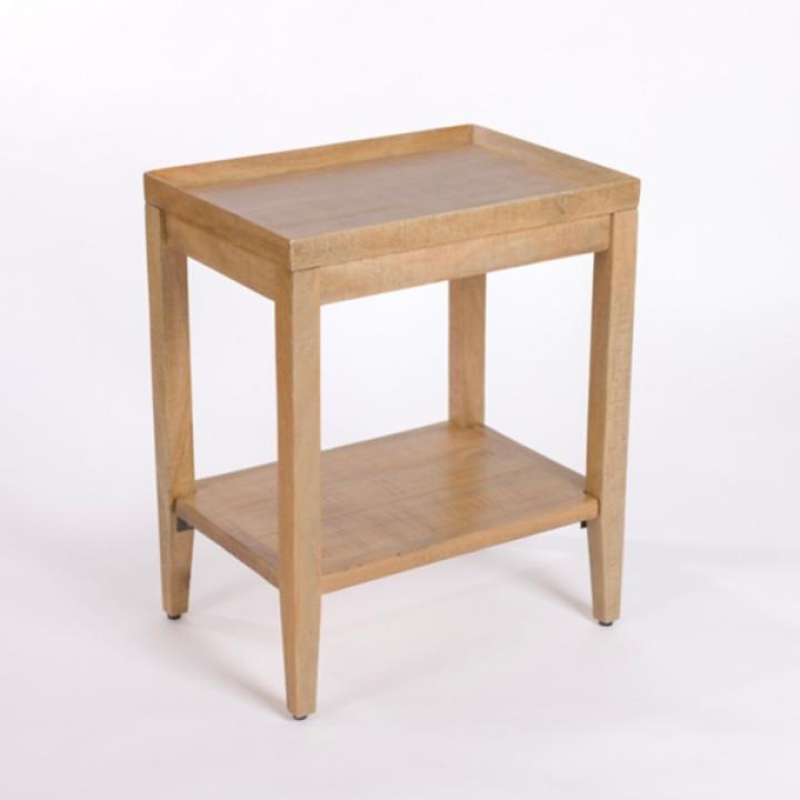 Natural Wood Hughes Side Table