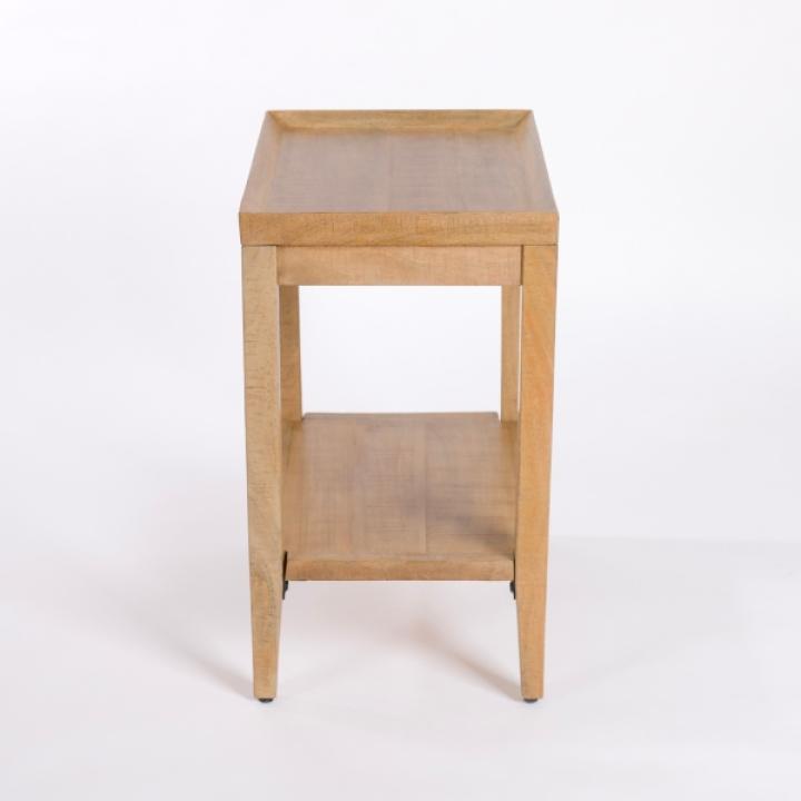 Natural Wood Hughes Side Table