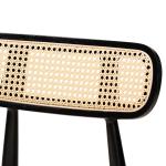 Black Mid-Century Modern Dining Chairs, Set of 2