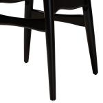 Black Mid-Century Modern Dining Chairs, Set of 2