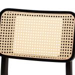 Black & Cream Modern Dining Chairs, Set of 2