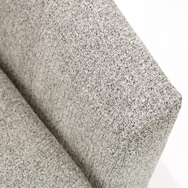 Light Gray Tufted Swivel Barrel Accent Chair