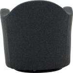 Max Gray Swivel Club Accent Chair