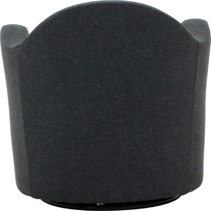 Max Gray Swivel Club Accent Chair