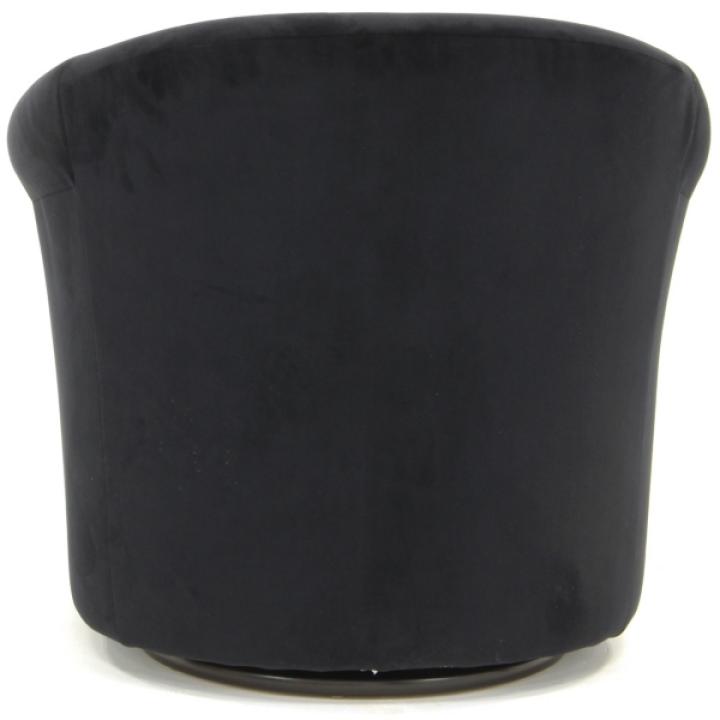 Black Marley Swivel Accent Chair